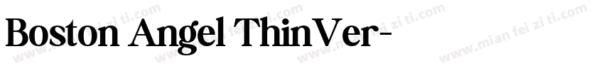 Boston Angel ThinVer字体转换